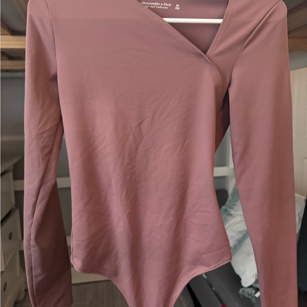Women's Mauve Long Sleeve Bodysuit
